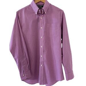 Lauren Ralph Lauren Men's Shirt Black Label Sz. Medium 34/35 - 15.5 Slim Fit